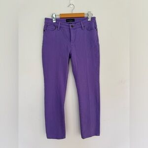 Lauren Ralph Lauren Purple Slim Leg Purple Crop Jeans